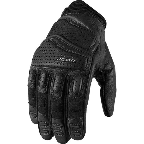 Black 3xl icon superduty 2 leather glove