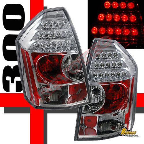 Chrysler 300-c 300c srt-8 led tail lights lamp chrome