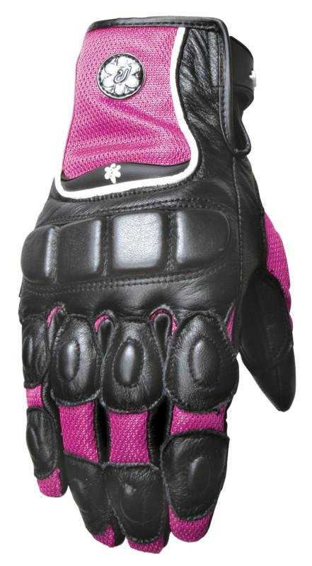 New joe rocket womens cleo gloves, fuchsia/black, med