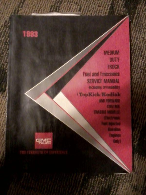 1993 gmc topkick chevy kodiak fuel and emissions factory service manual