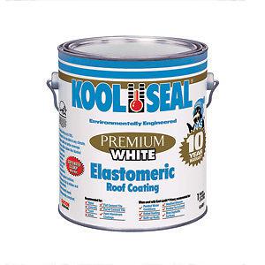 Kool seal elastomeric roof coating, white 1 gal 63-600-1