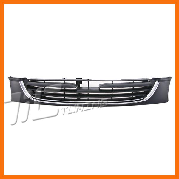 96-97 mazda 626 dx es lx front plastic grille body assembly black primered