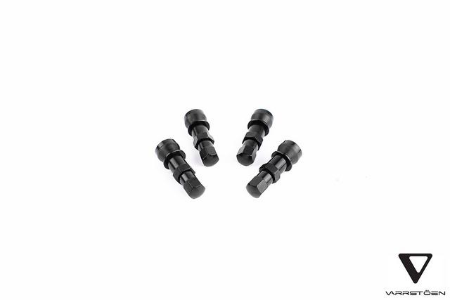 **black** varrstoen aluminum valve stems honda civic acura integra ford mustang 