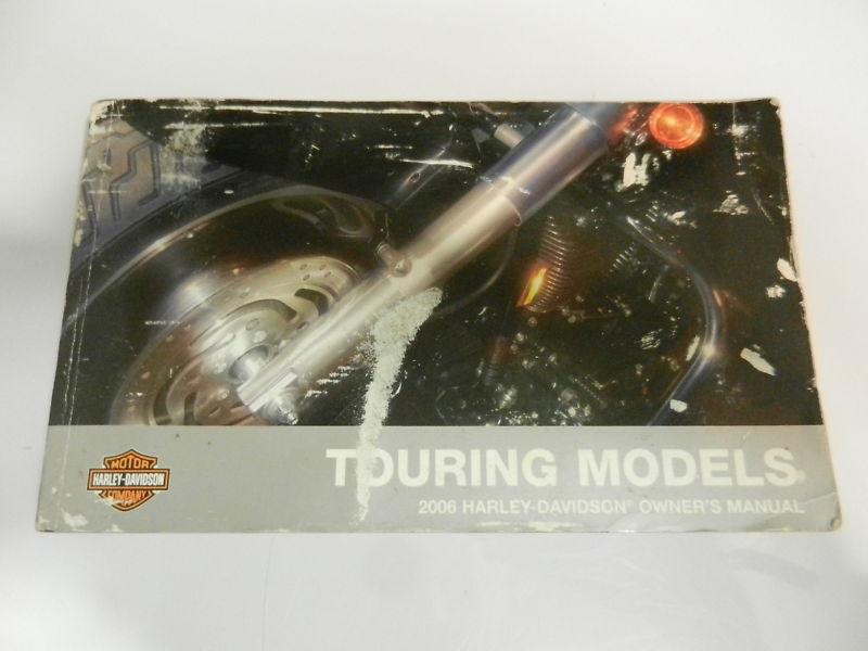 2006' oem harley davidson touring models owners manual owner's flhx, flhtcu, flh