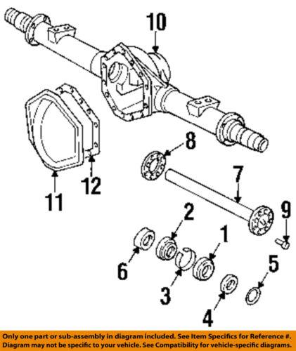 Gm oem 469694 axle housing-axle seal