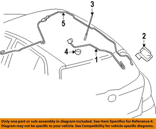 Toyota oem 8630942080 antenna-mast