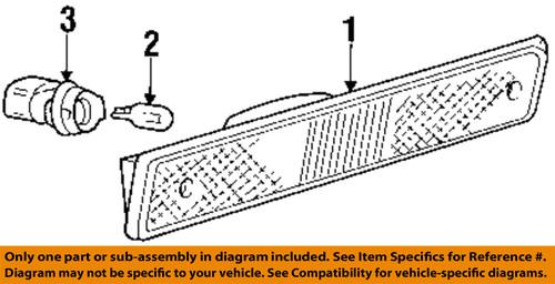 Volkswagen oem n0177522 side marker light bulb-marker lamp bulb