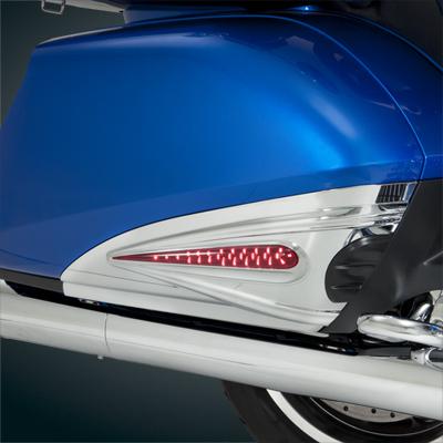 New show chrome led saddlebag scuff accents fits all gl1800 2012-2013 goldwings