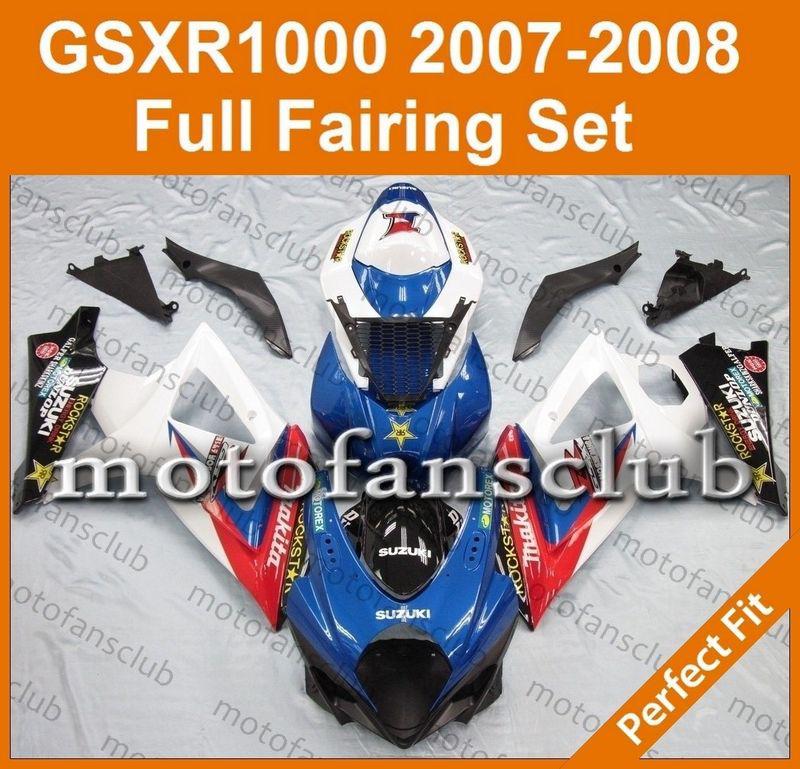 Fit suzuki gsxr 1000 07 08 gsx-r 2007 2008 fairing bodywork plastics k7 #27 c