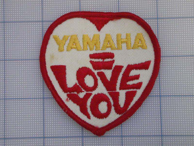 Vintage yamaha  patch 70s-80s biker motorcycle motocross birtbike  yamaha=love