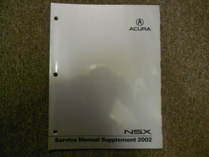 2002 acura nsx service repair shop manual supplement factory new book 02 deal 