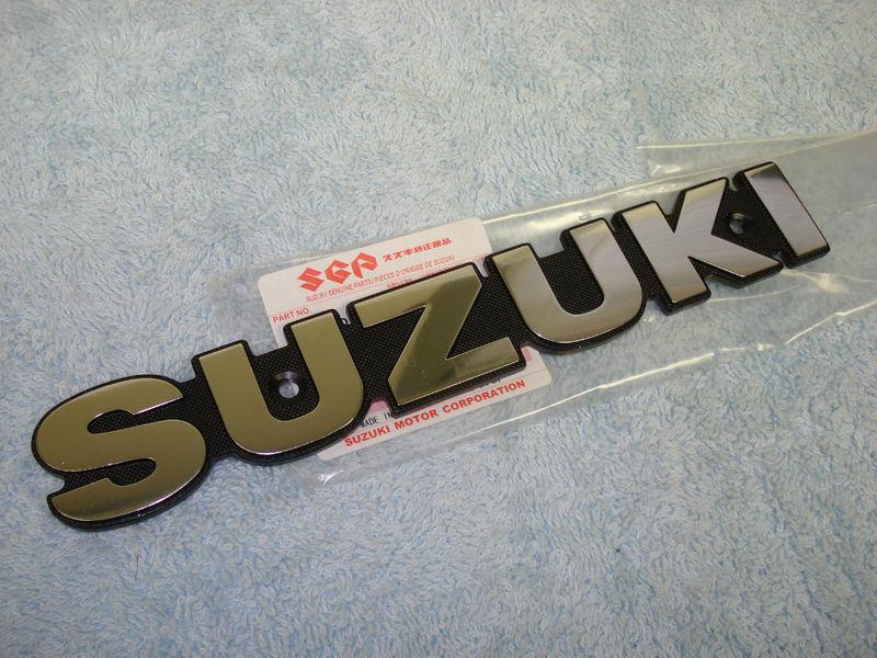 New nos suzuki tank emblem badge gs400 gs550 gs650 gs750 gs850 gs1000 gs1100