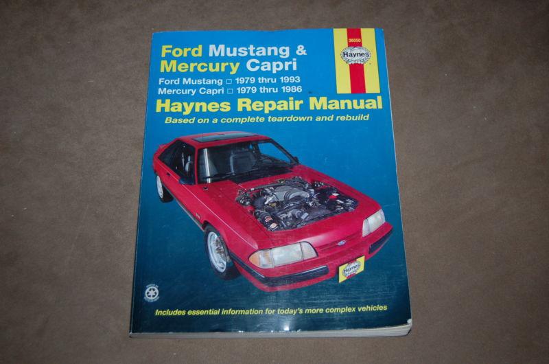 79-93 ford mustang haynes repair service shop manual 92 91 90 89 88 87 86 85 84