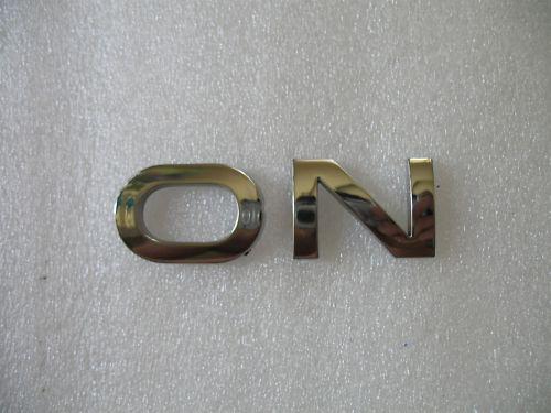2003 saturn ion on rear trunk chrome emblem decal logo 03 04 05 06 07