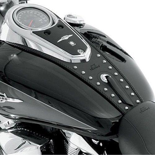 Mustang tank bib studded w/concho fits 09-10 yamaha xvs650a v-star classic