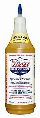 Lucas oil fuel additive upper cylinder lubricant & injector cleaner one qt.