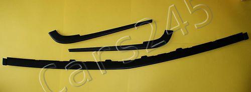 Audi 100 c3 82-90 front bumper trims moldings black set