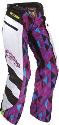 2012 fly racing women's kinetic over-boot pants (purple/teal) purple/teal/black