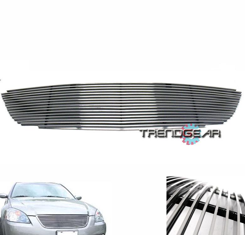 02-04 nissan altima base s se sl sedan 4dr front upper billet grille grill 03