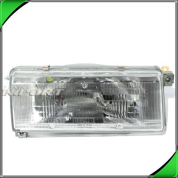 89-90 nissan sentra 4dr wagon clear lens chrome right head light lamp housing