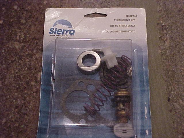 Vintage sierra thermostat kit #18-3674d for johnson/evinrude o/b v-6 crossflow