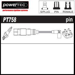 Powertec ht ignition leads volkswagen sharan 2.8i vr6 (+syncro) aaa/amy (1995-20