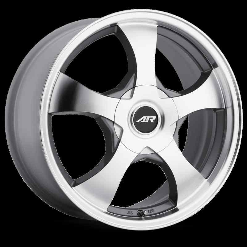 15" american racing ar895 5x115 rendezvouse dtx silver w/ machined rims wheels