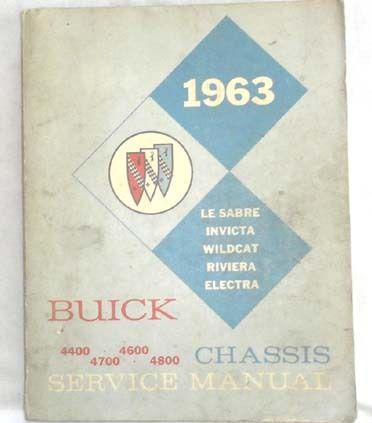 1963 buick service repair manual riviera wildcat electra lesabre invicta 