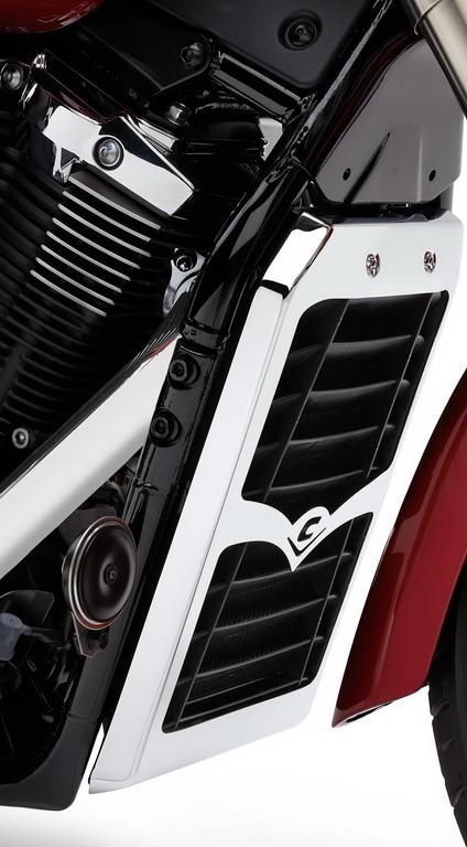 Cobra radiator cover (11-12) yamaha v-star 1300 tourer 2007-2012