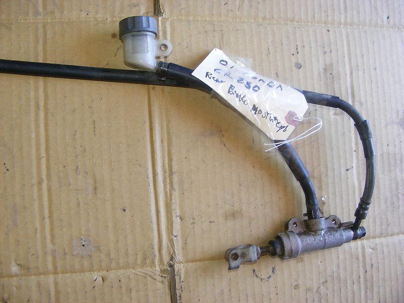 01 honda cr250 rear brake master cylinder and line