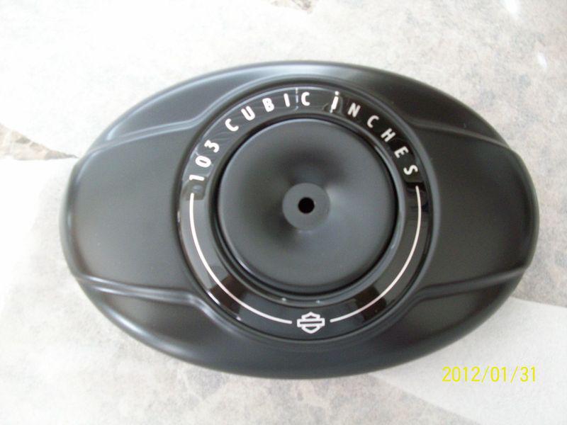 Harley air cleaner cover 103 matte/denim black-street glide/road glide/softail