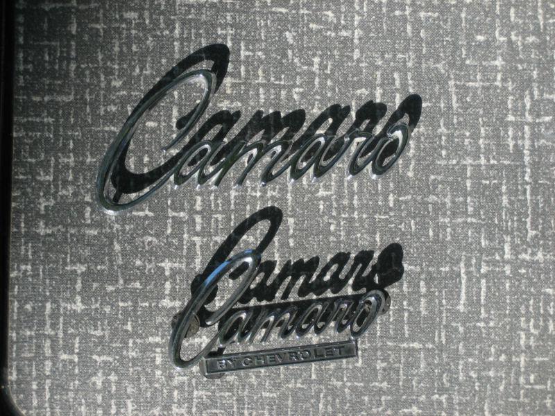 2~different 1967-68~camaro emblems~nice shape+free shipping