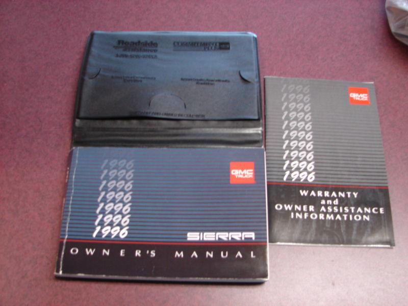 1996 original gmc sierra owner manual ~ gmc truck factory case ~ lqqky lqqk