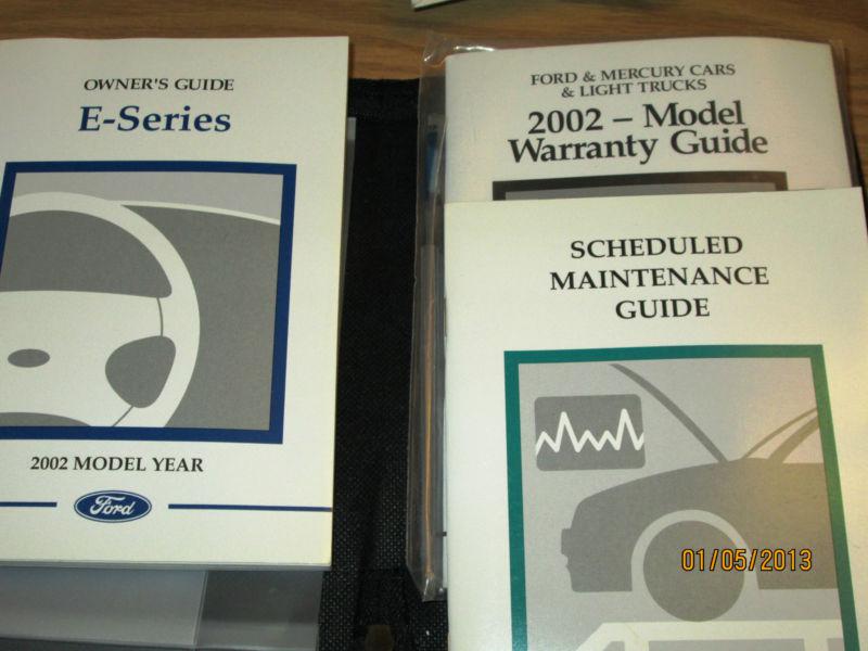 ****2002 ford e series owners guide and manuals new condition ****