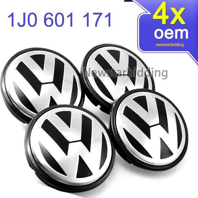 55mm vw wheel center 4 hub caps cover passat jetta golf 1j0601171 high quality