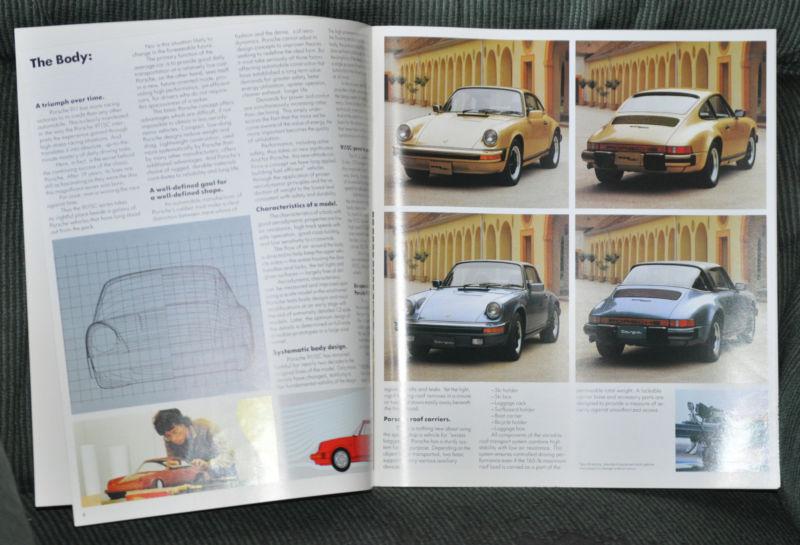 1983 porsche 911 sc dealer brochure - coupe targa  - u.s. market 83 911sc