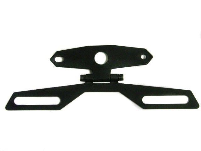 Adjustable folding license plate tag holder for suzuki kingquad atv dirt bike 