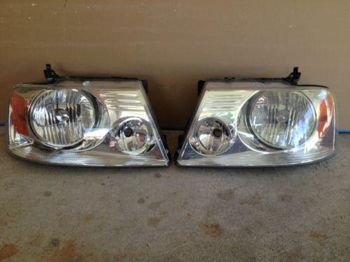 04,05,06,07 f-150 front end left/right factory headlamps