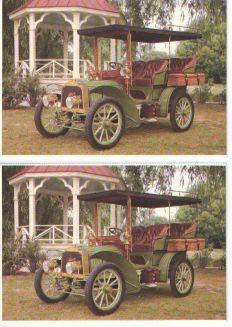 1904 packard model l automobile postcard - lot of 2 - must see! - free shipping!