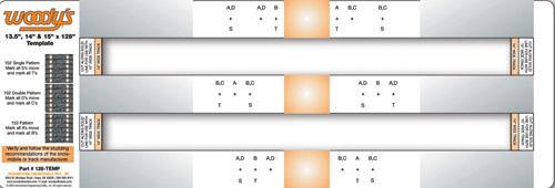 Woodys track stud template snowmobile stuff from franks get ready now!