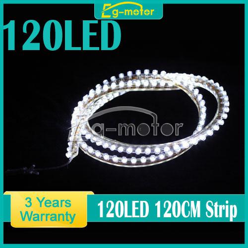 White 120cm waterproof strip 12v flexible car truck vehicle bright lamp led