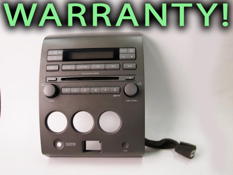 Nissan titan armada 6 mp3 wma cd disc changer sat xm radio faceplate cowel face