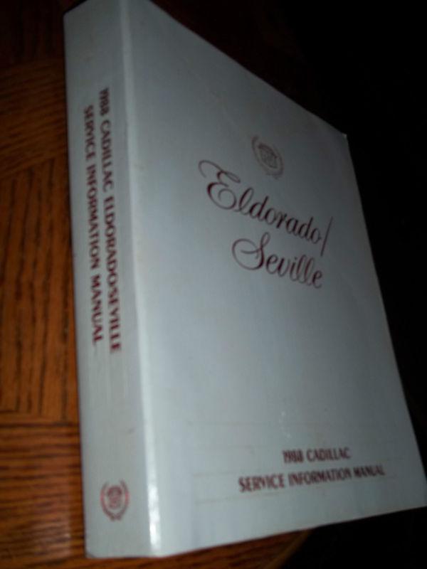 1988 cadillac eldorado seville factory repair service manual 