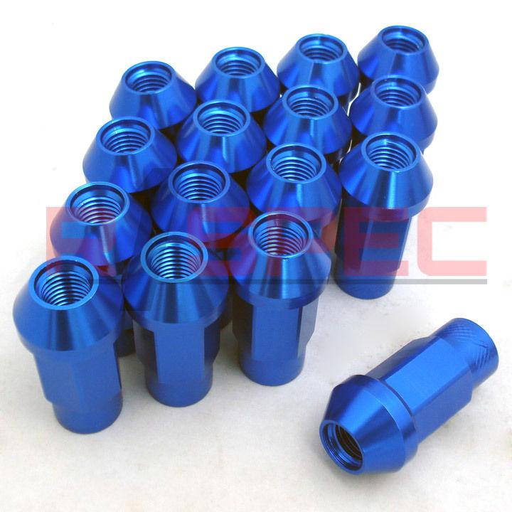 Acura jdm blue aluminum lug nut nuts qty 16 12x1.5mm