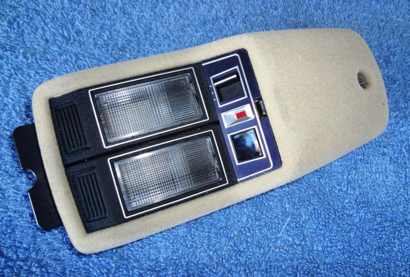 Original 90s cadillac many models overhead roof map dome light lamp emblem bezel