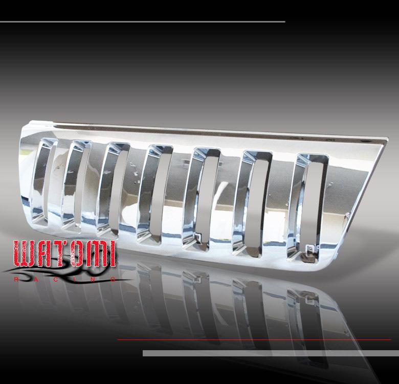 1999-2004 jeep grand cherokee sport 4dr 6 v8 dohc front upper chrome abs grille