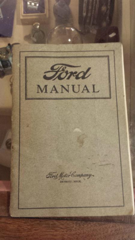 Ford model t owners manual