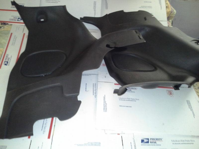 93-02 camaro rear seat trim panel pair left right grey 