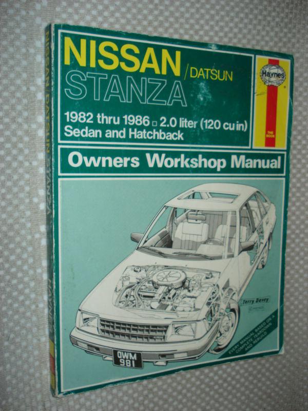 1982-1986 nissan datsun stanza service manual shop book 83 84 85 haynes