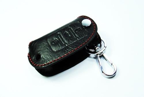 Leather remote smart key chain folding fob holder vw passat jetta golf gti eos r